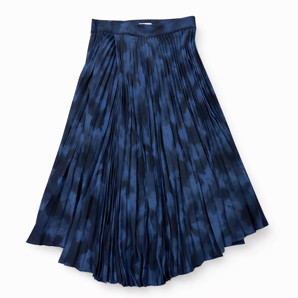 VINCE Winter Tie Dye Pleated Skirt in Hydra Women’s Size 8